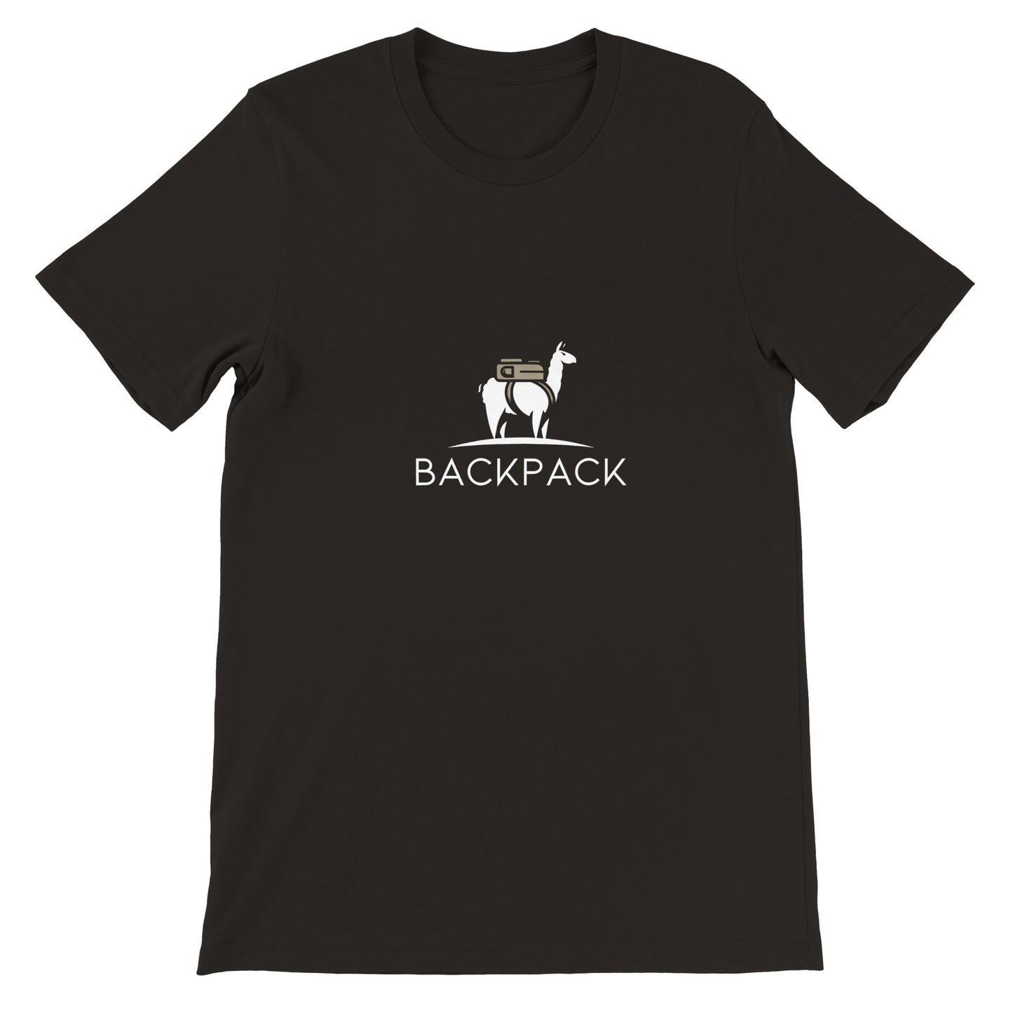 Budget Unisex Crewneck T-shirt/Lama-Backpack