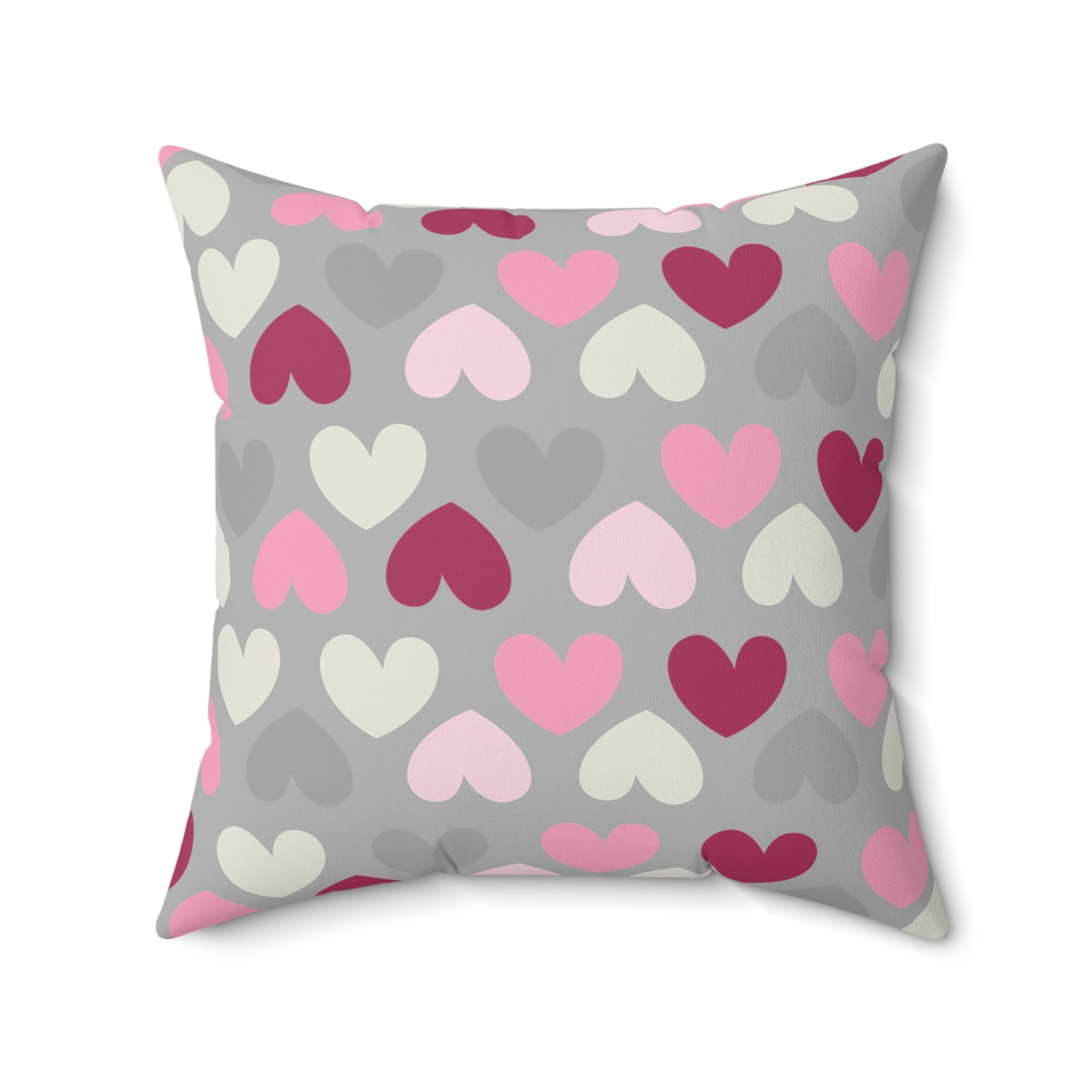 Valentine Hearts/Spun Polyester Square Pillow - Enet Images