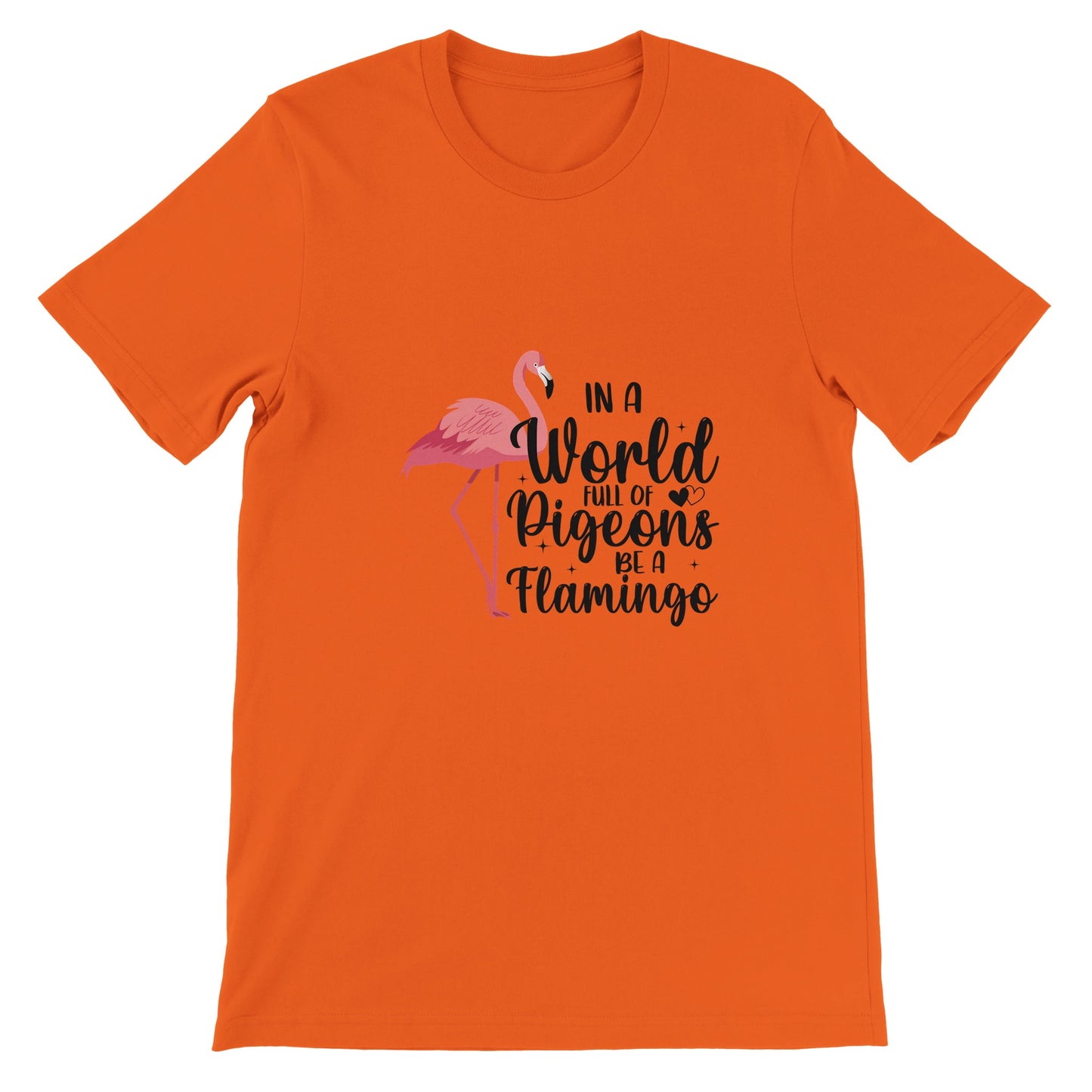 Budget Unisex Crewneck T-shirt/Flamingo-Pigeons