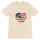 budget Unisex Crewneck T-shirt/American-Vintage-Flag-Heart - Enet Images