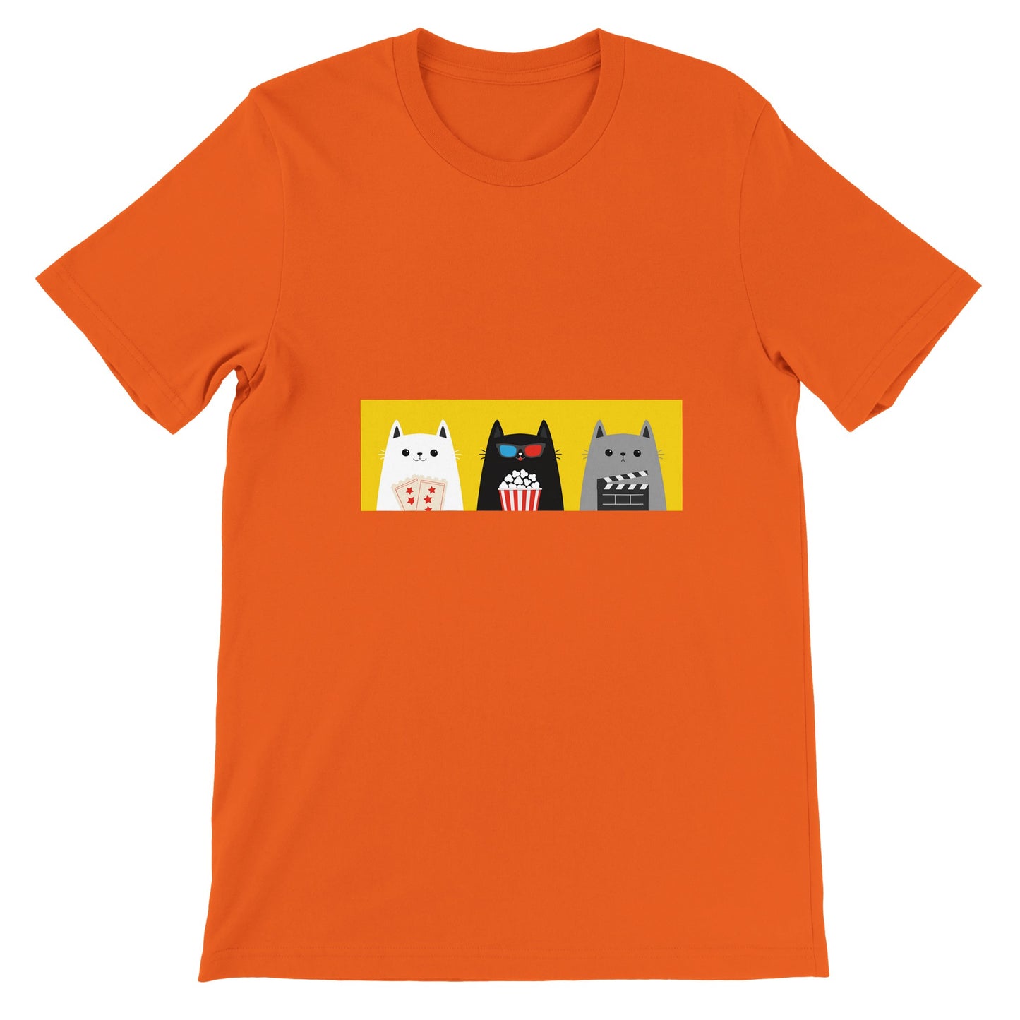 Budget Unisex Crewneck T-shirt/Three-Cats-Fellows