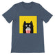Budget Unisex Crewneck T-shirt/Cat-PopCorn - Enet Images