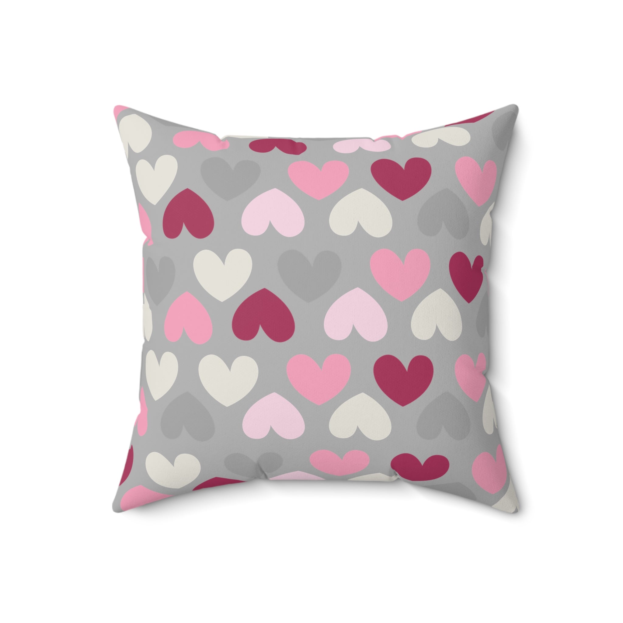 Valentine Hearts/Spun Polyester Square Pillow - Enet Images