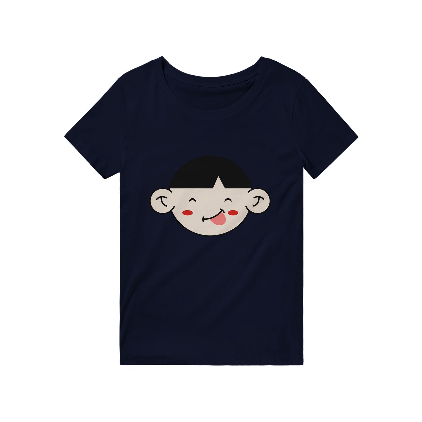 100% Organic Unisex T-shirt/Funny-Face-And-Red-Chicks