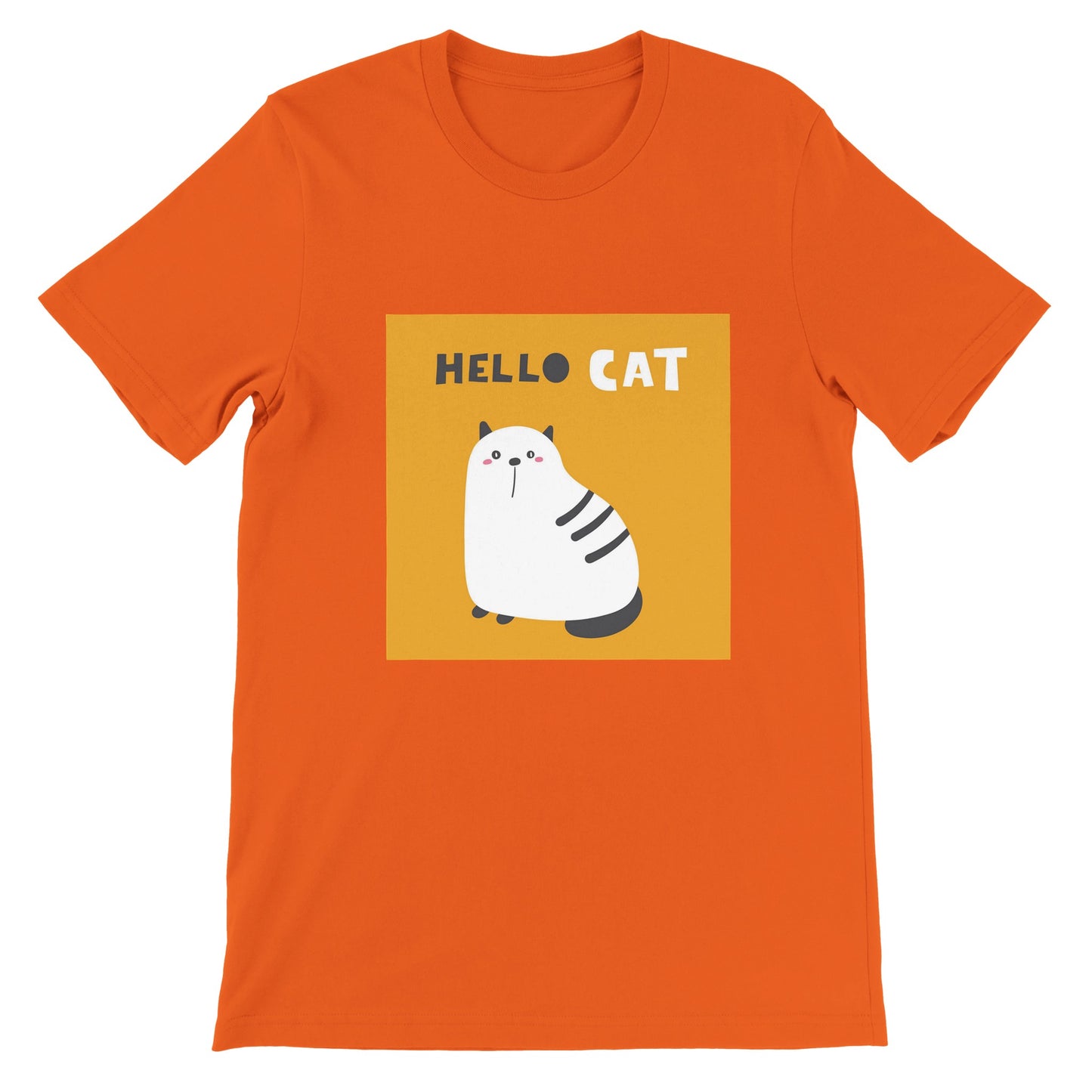 Budget Unisex Crewneck T-shirt/Hello-Cat