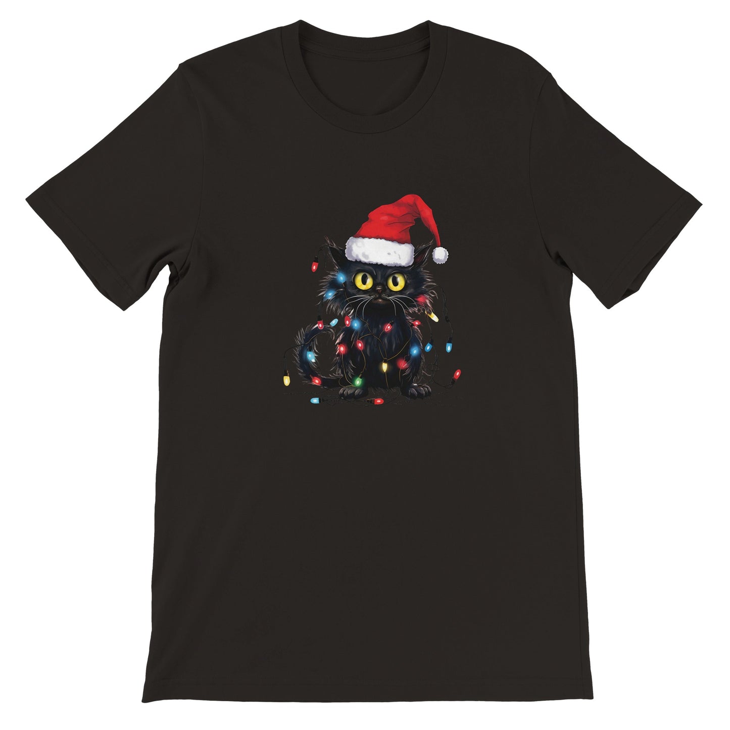 Budget Unisex Crewneck T-shirt/Cat-Fairylights