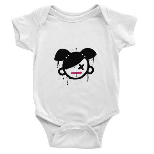 Organic cotton baby bodysuit/Girly - Classic