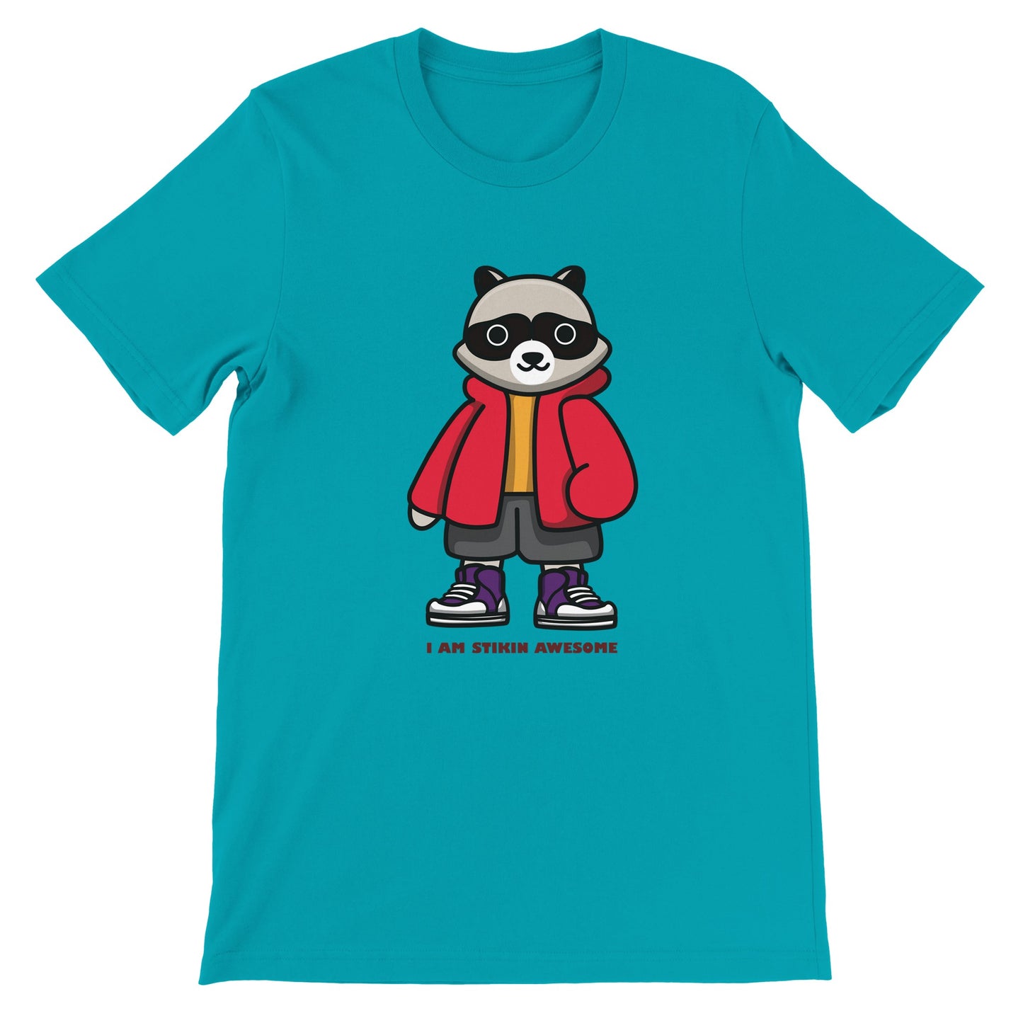 Budget Unisex Crewneck T-shirt/Skunk-Stikin-Awesome