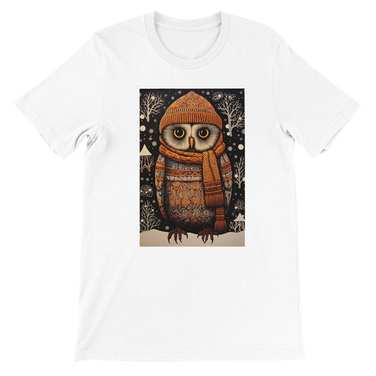 Budget Unisex Crewneck T-shirt/Owl-Winter