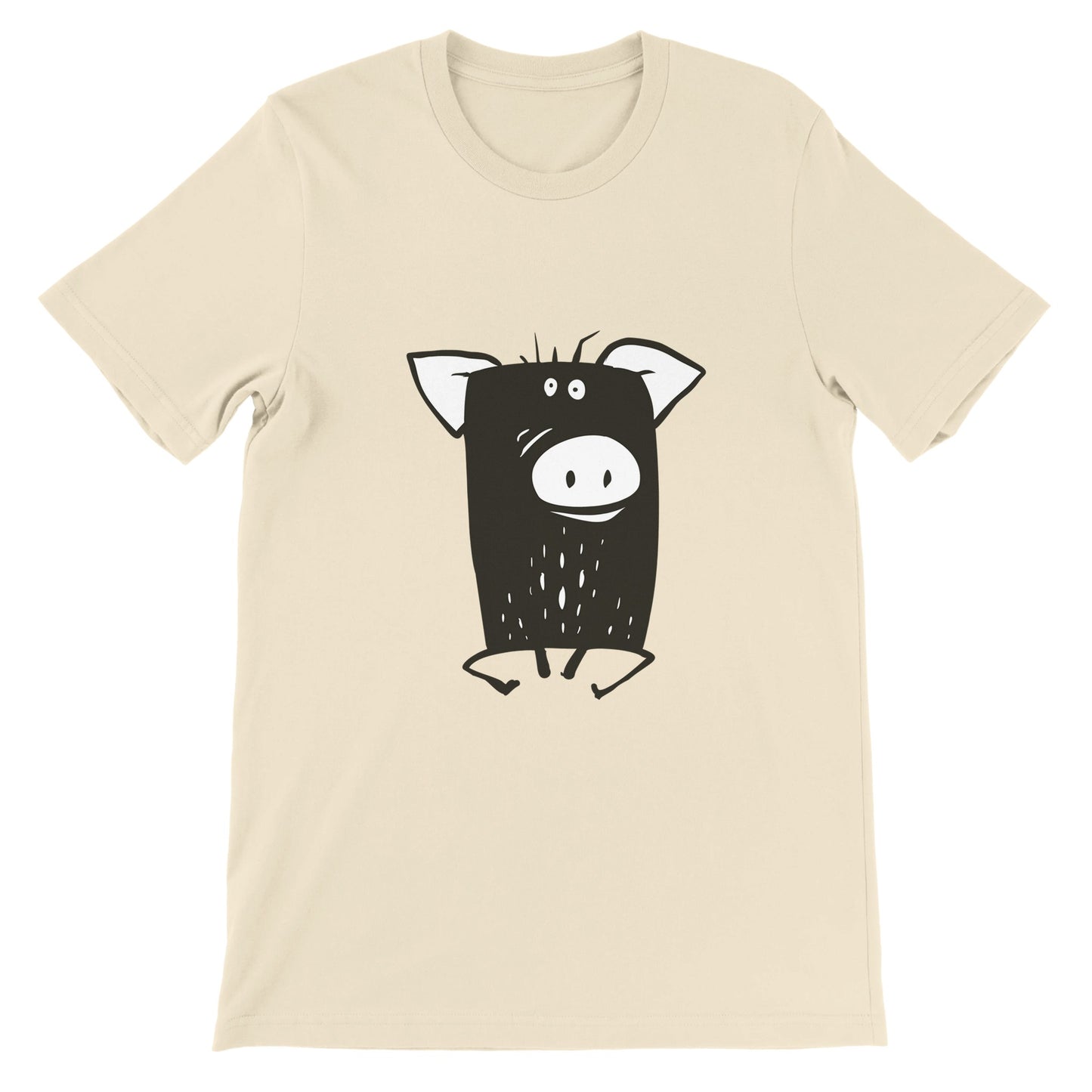 Budget Unisex Crewneck T-shirt/Funny-Pig