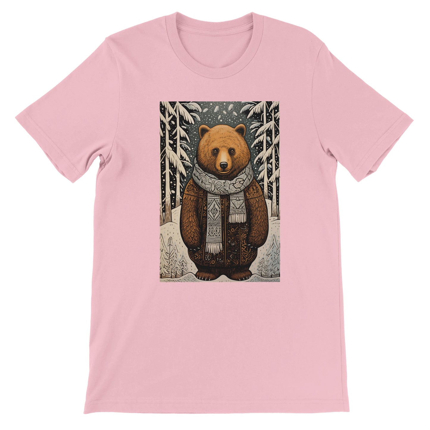 Budget Unisex Crewneck T-shirt/Bear-Winter