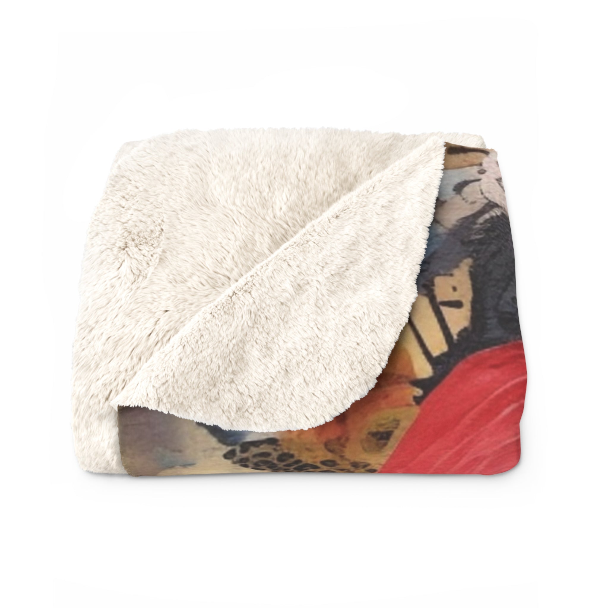 Valentine Romantic Girl/Sherpa Fleece Blanket - Enet Images
