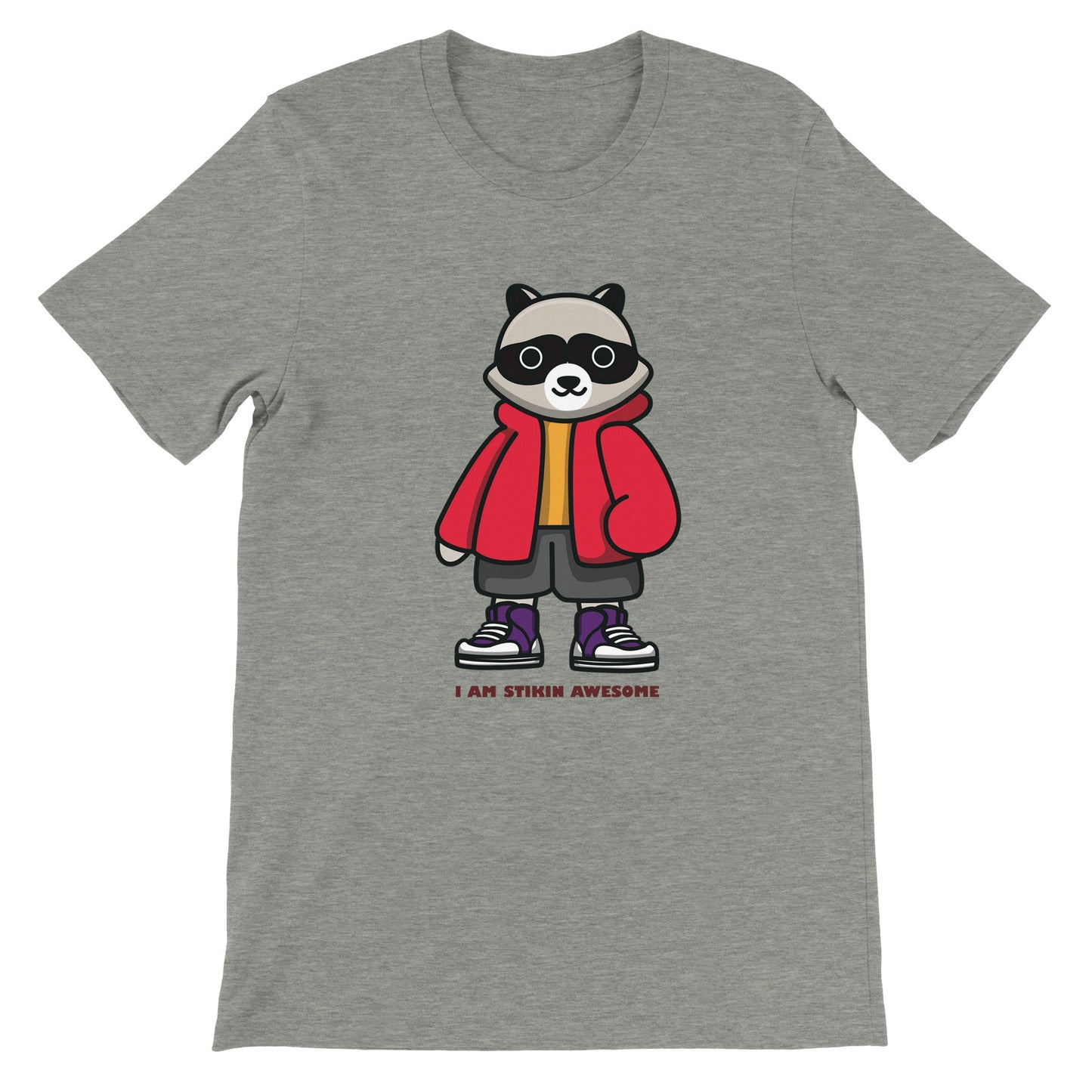 Budget Unisex Crewneck T-shirt/Skunk-Stikin-Awesome