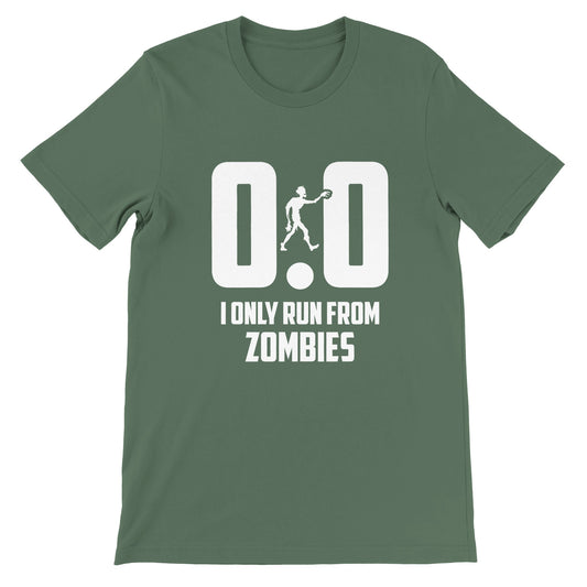 Budget Unisex Crewneck T-shirt/Only-Run-From-Zombies