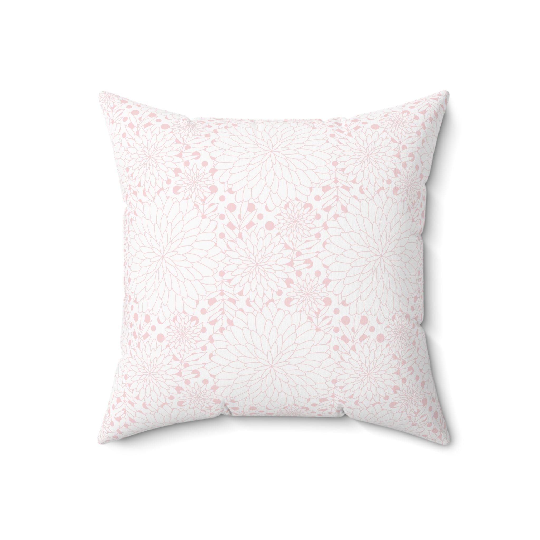 Valentine Pink Pattern/Spun Polyester Square Pillow - Enet Images