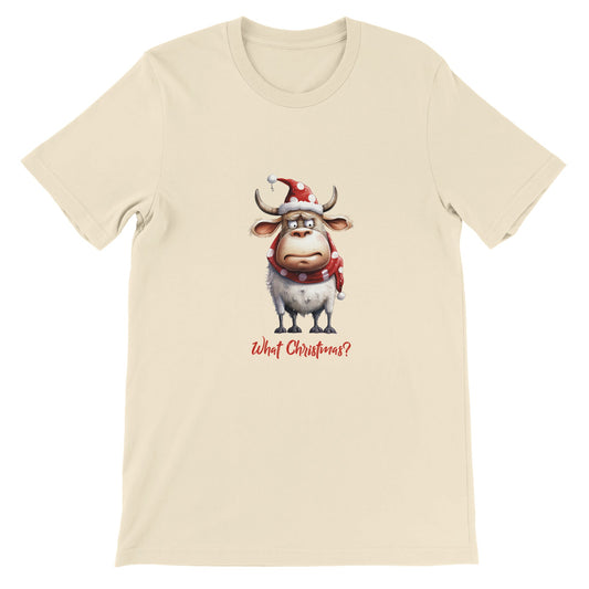 Budget Unisex Crewneck T-shirt/Bull-What-Christmas