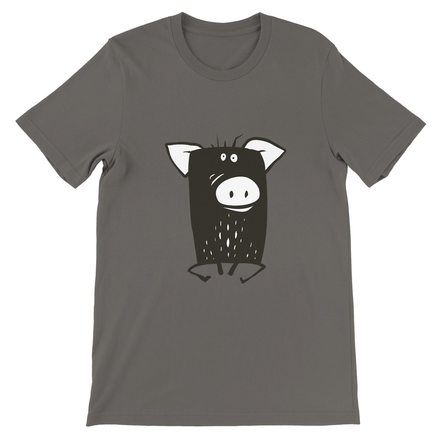 Budget Unisex Crewneck T-shirt/Funny-Pig