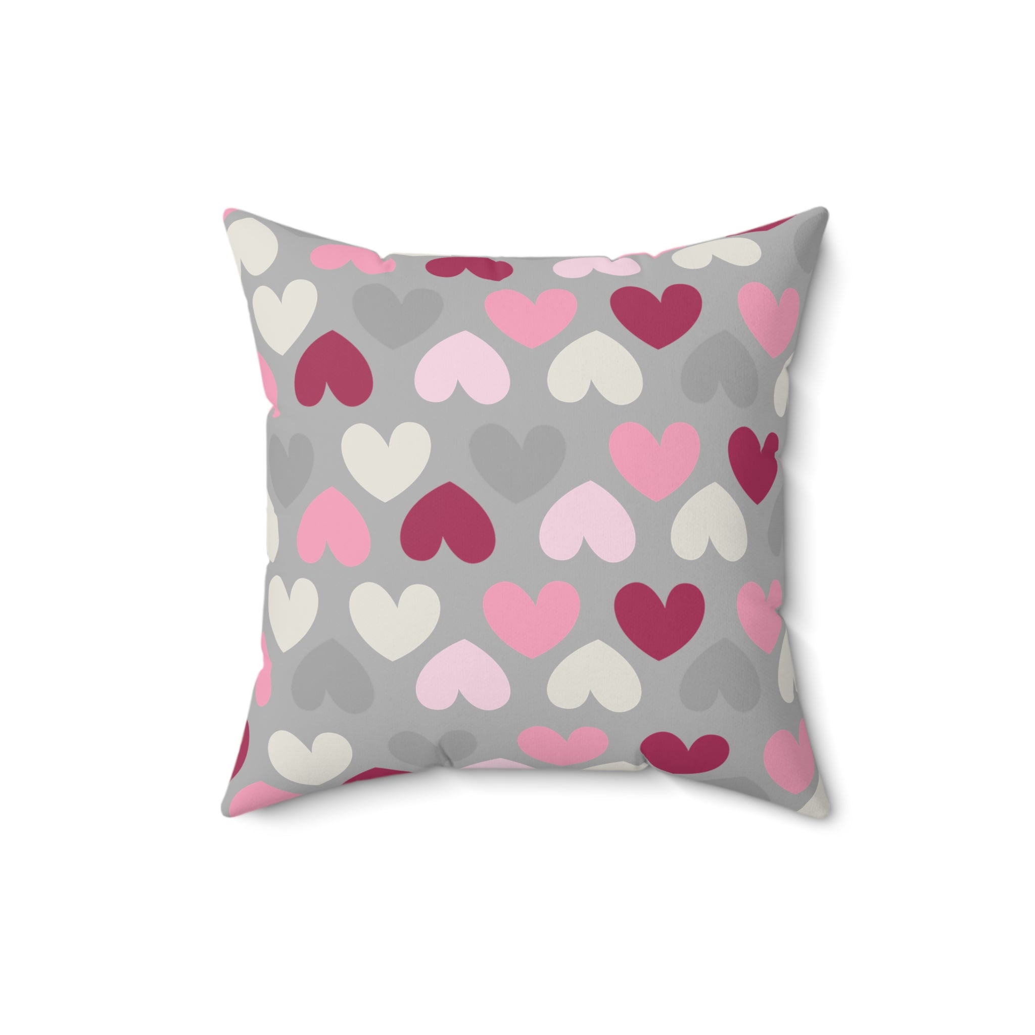 Valentine Hearts/Spun Polyester Square Pillow - Enet Images