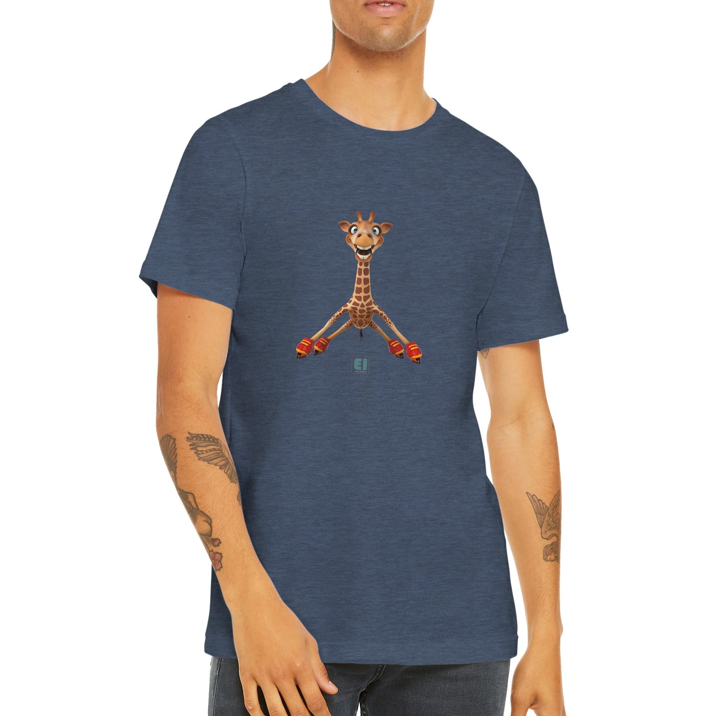 Budget Unisex Crewneck T-shirt/Giraffe-Skates