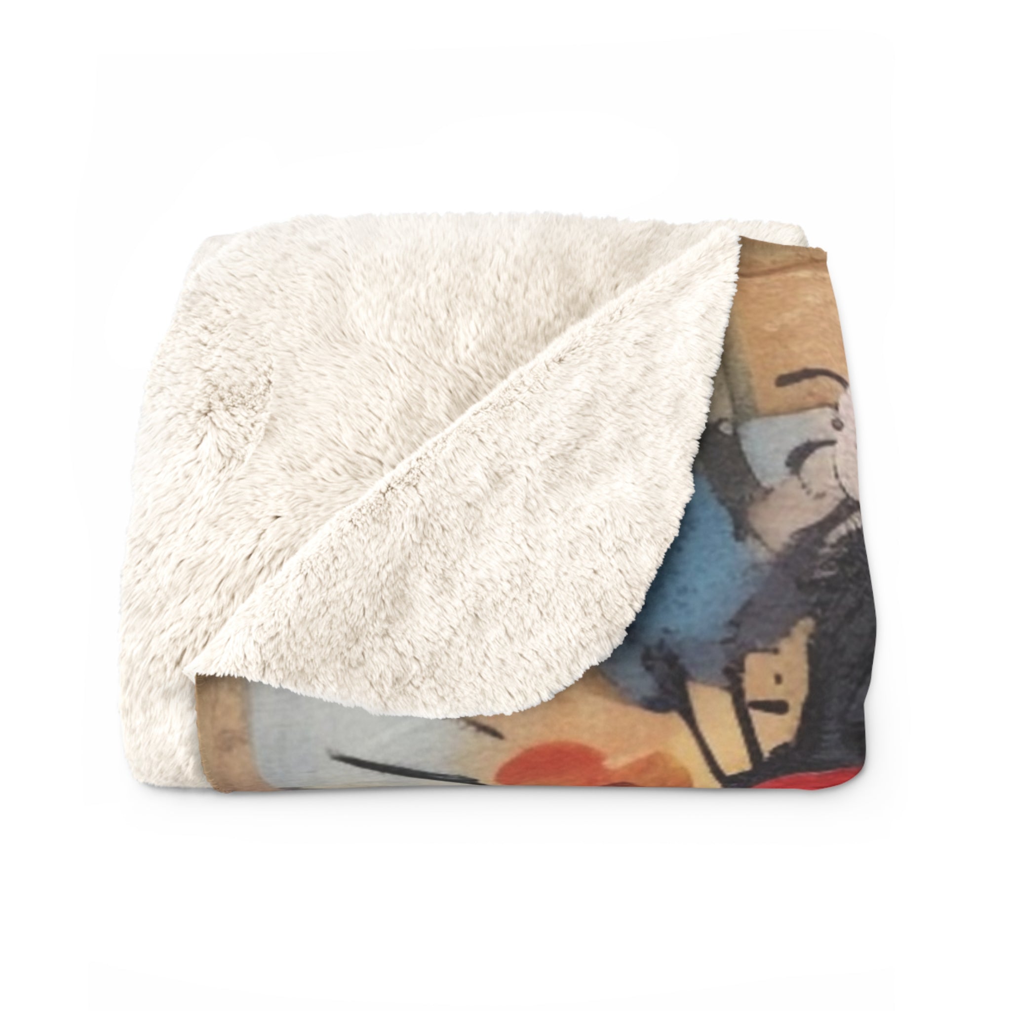 Valentine Romantic Girl/Sherpa Fleece Blanket - Enet Images