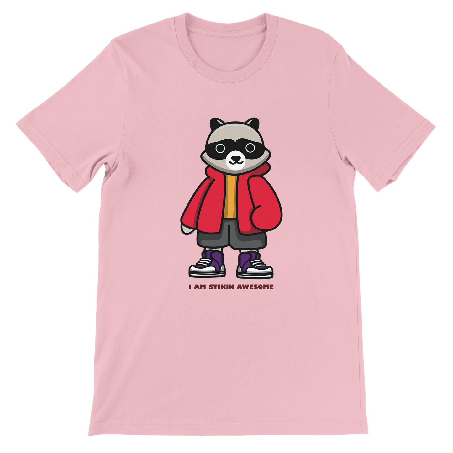 Budget Unisex Crewneck T-shirt/Skunk-Stikin-Awesome