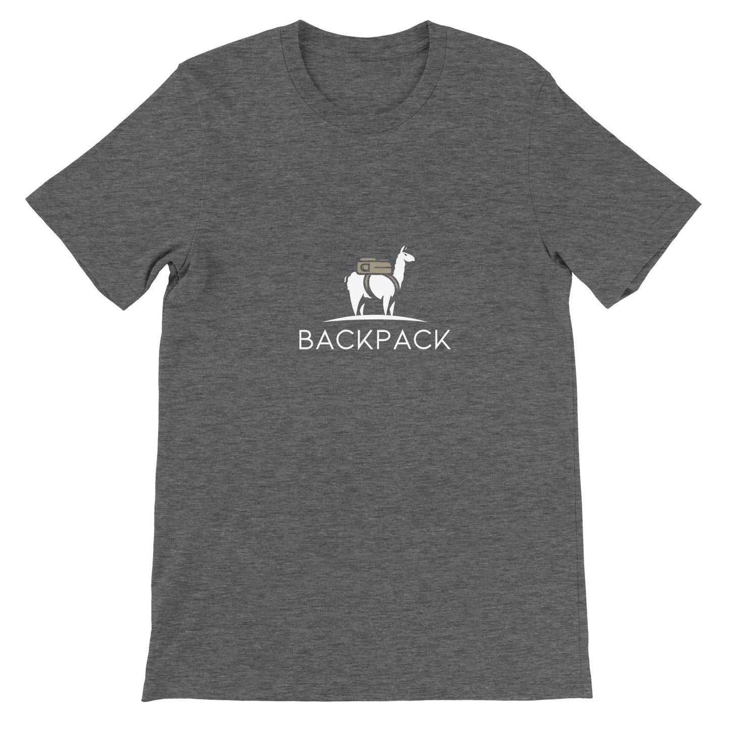 Budget Unisex Crewneck T-shirt/Lama-Backpack