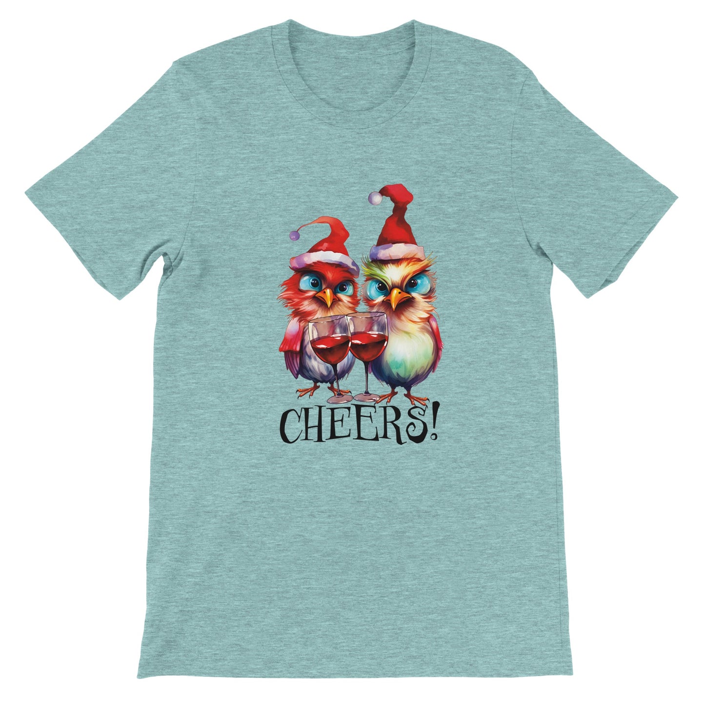 Budget Unisex Crewneck T-shirt/Angry-Birds-Cheers