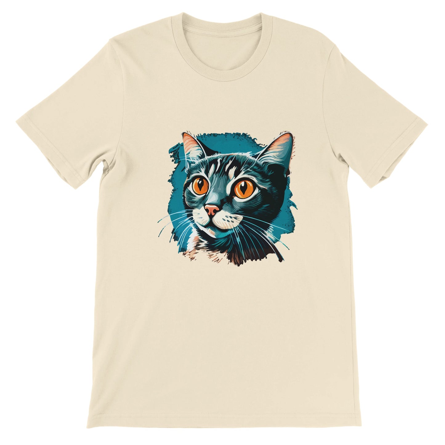 Budget Unisex Crewneck T-shirt/Blue-Cat