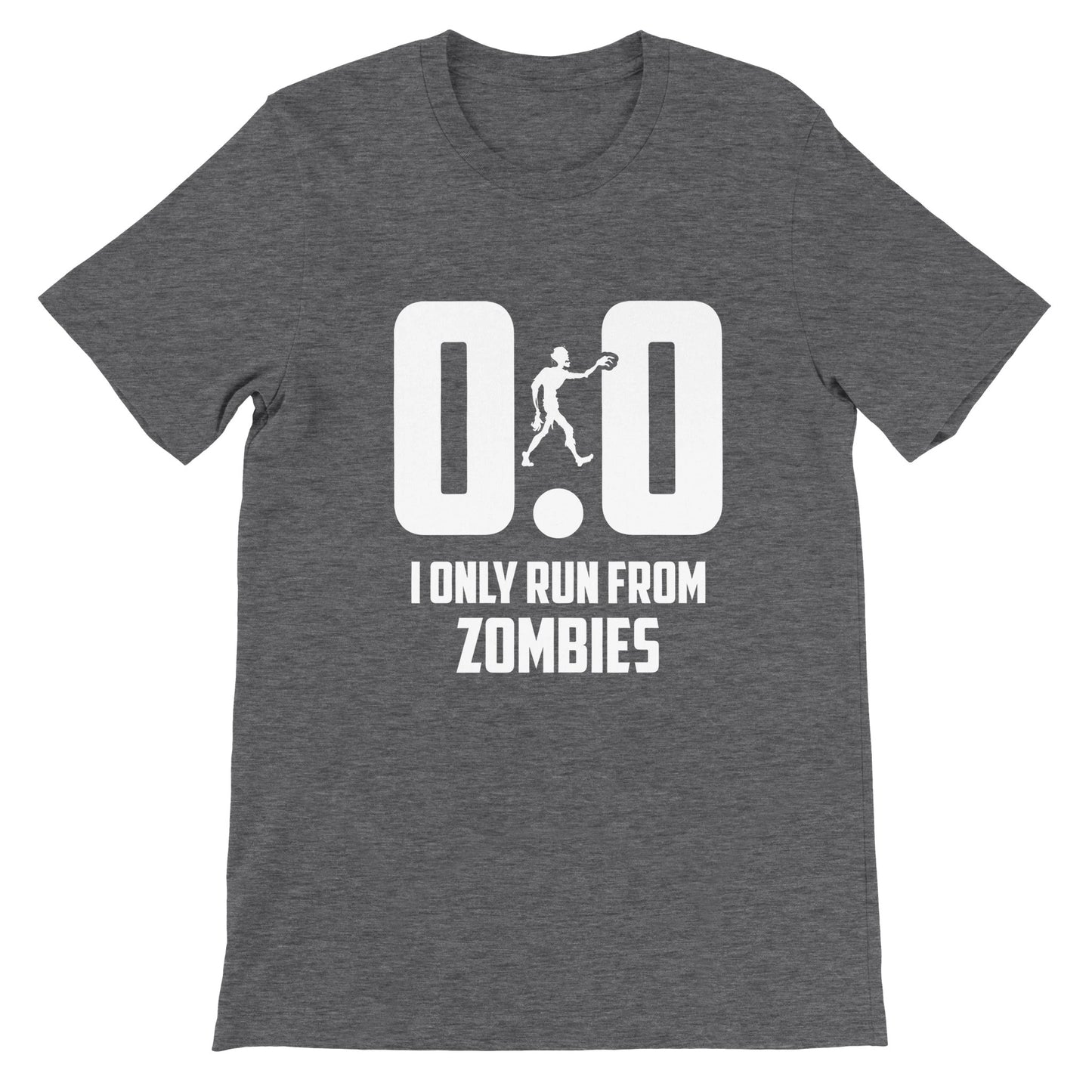 Budget Unisex Crewneck T-shirt/Only-Run-From-Zombies