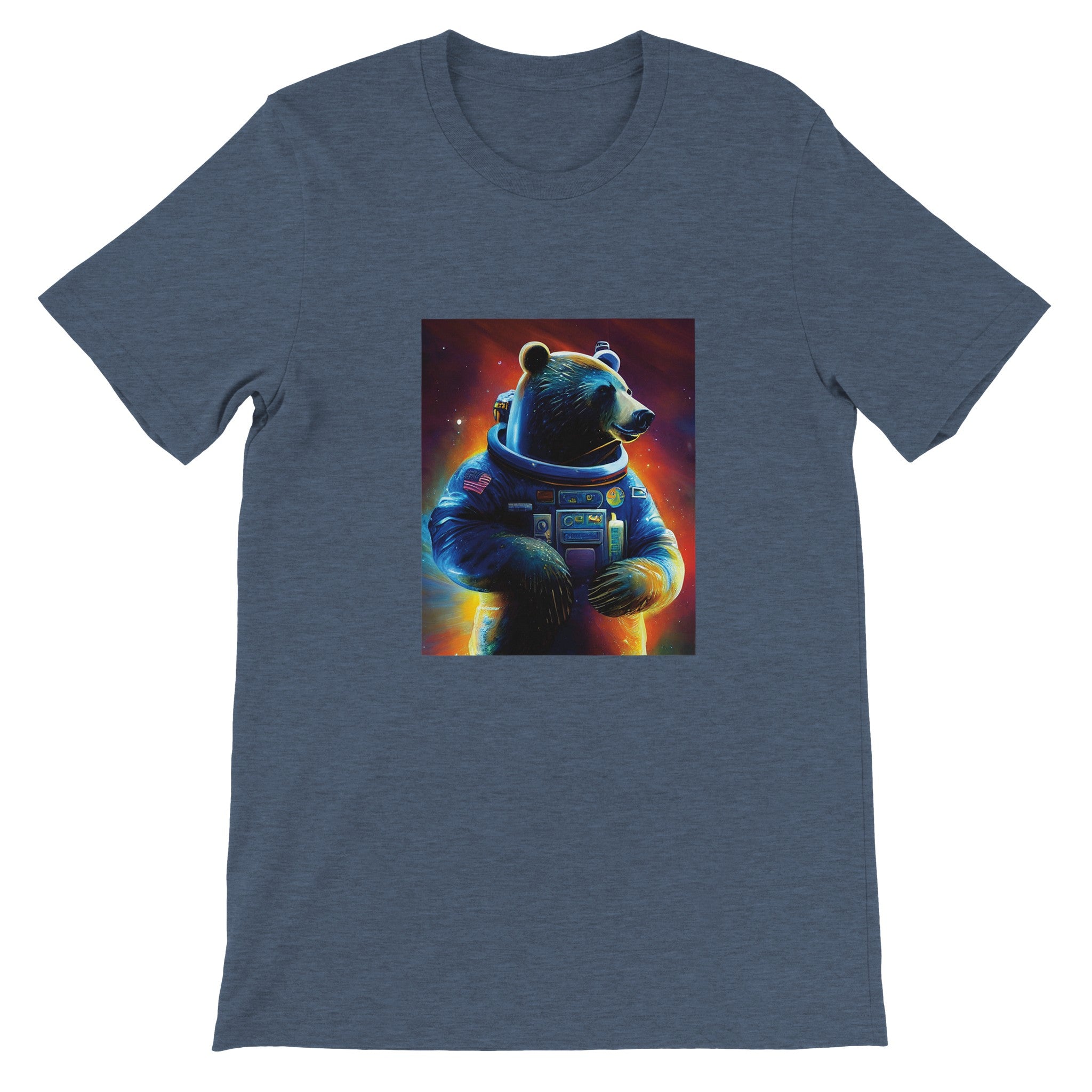 Budget Unisex Crewneck T-shirt/Bear-Astronaut - Enet Images