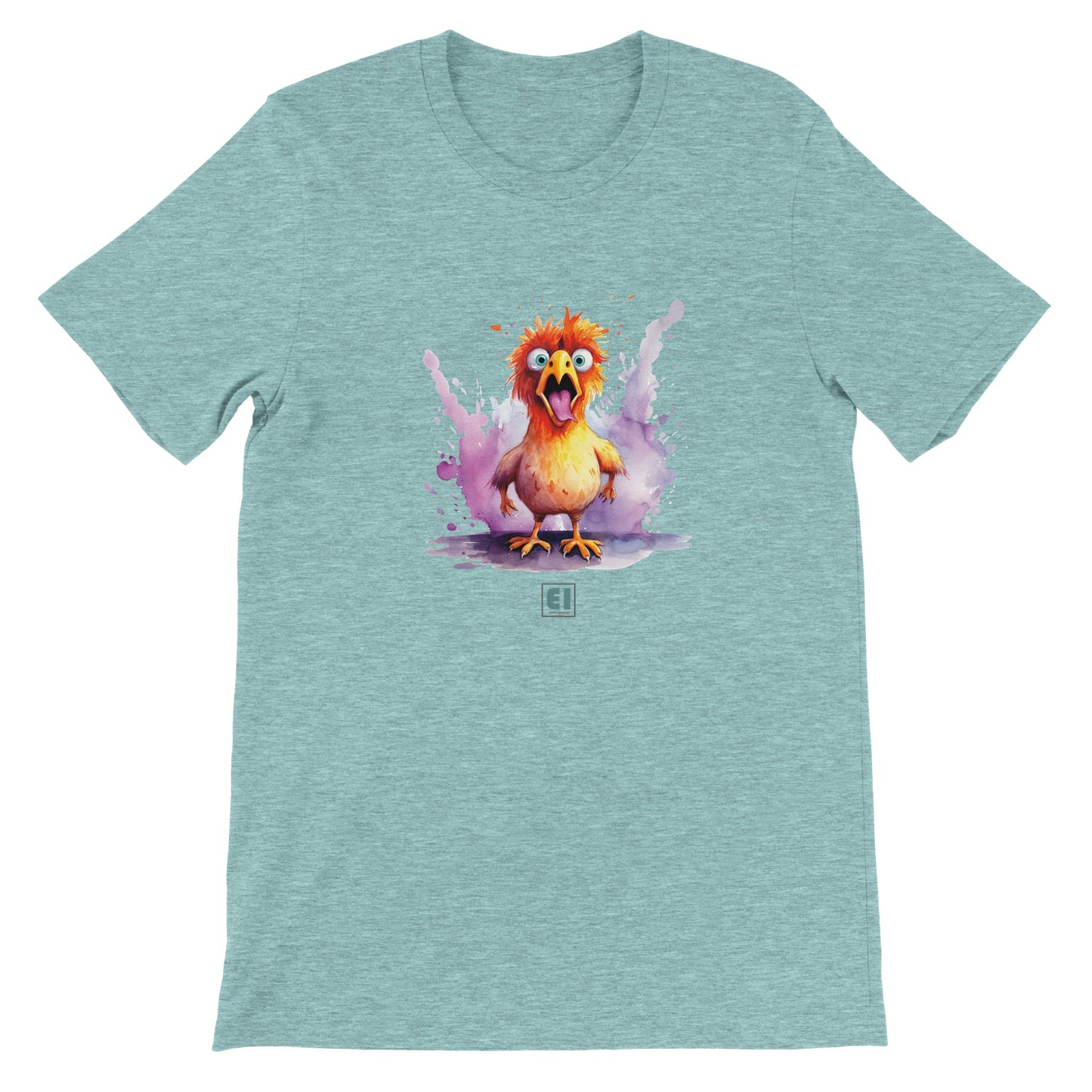 Budget Unisex Crewneck T-shirt/Chicken-Splash