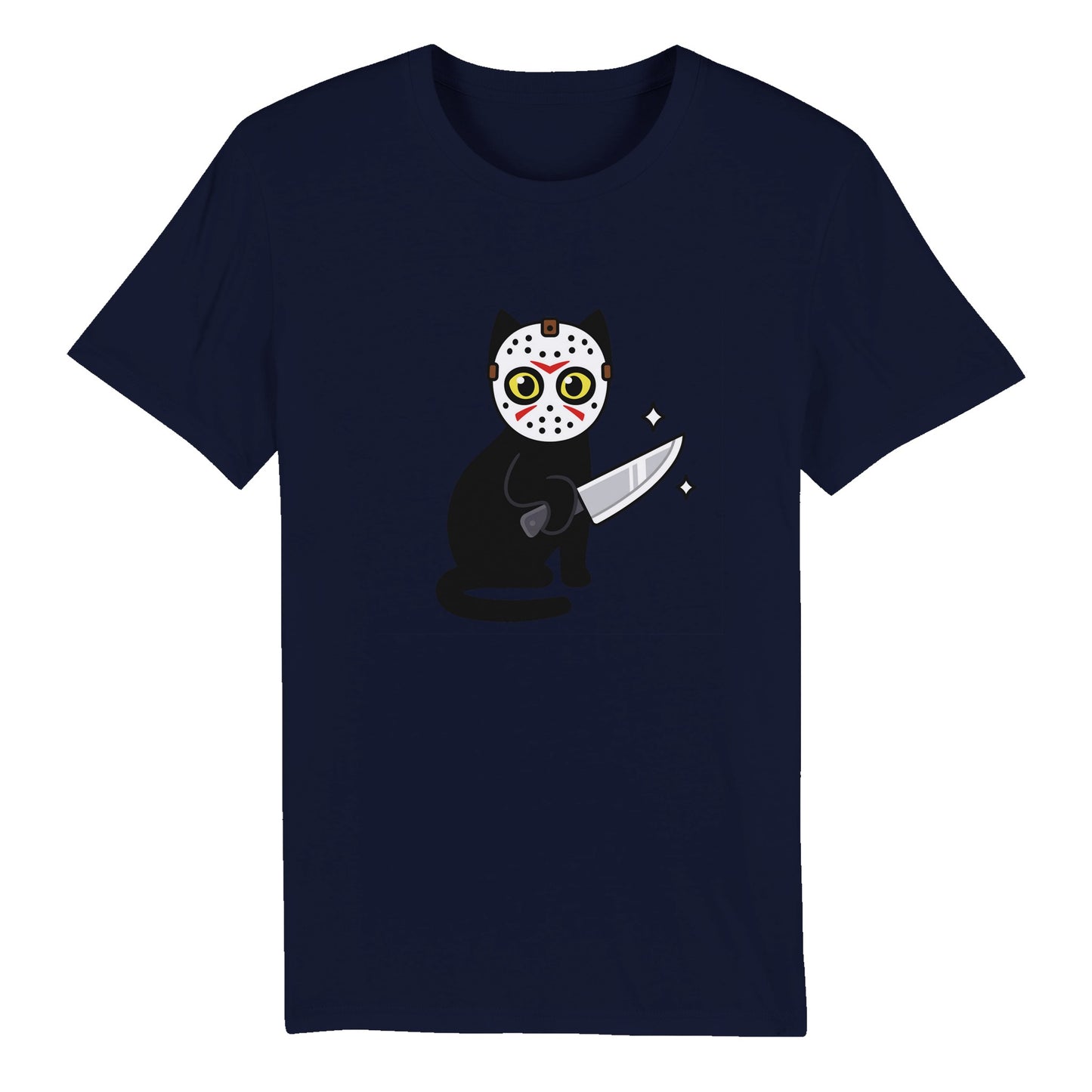 100% Organic Unisex T-shirt/Cat-Killer-Halloween