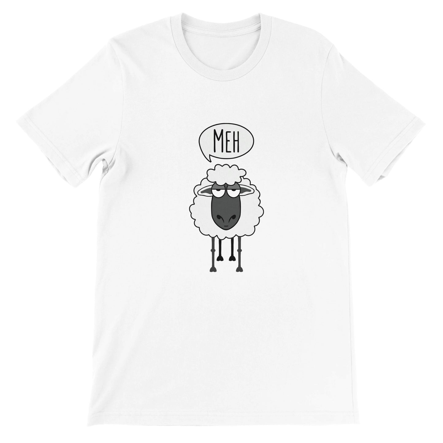 Budget Unisex Crewneck T-shirt/Sheep-Meh