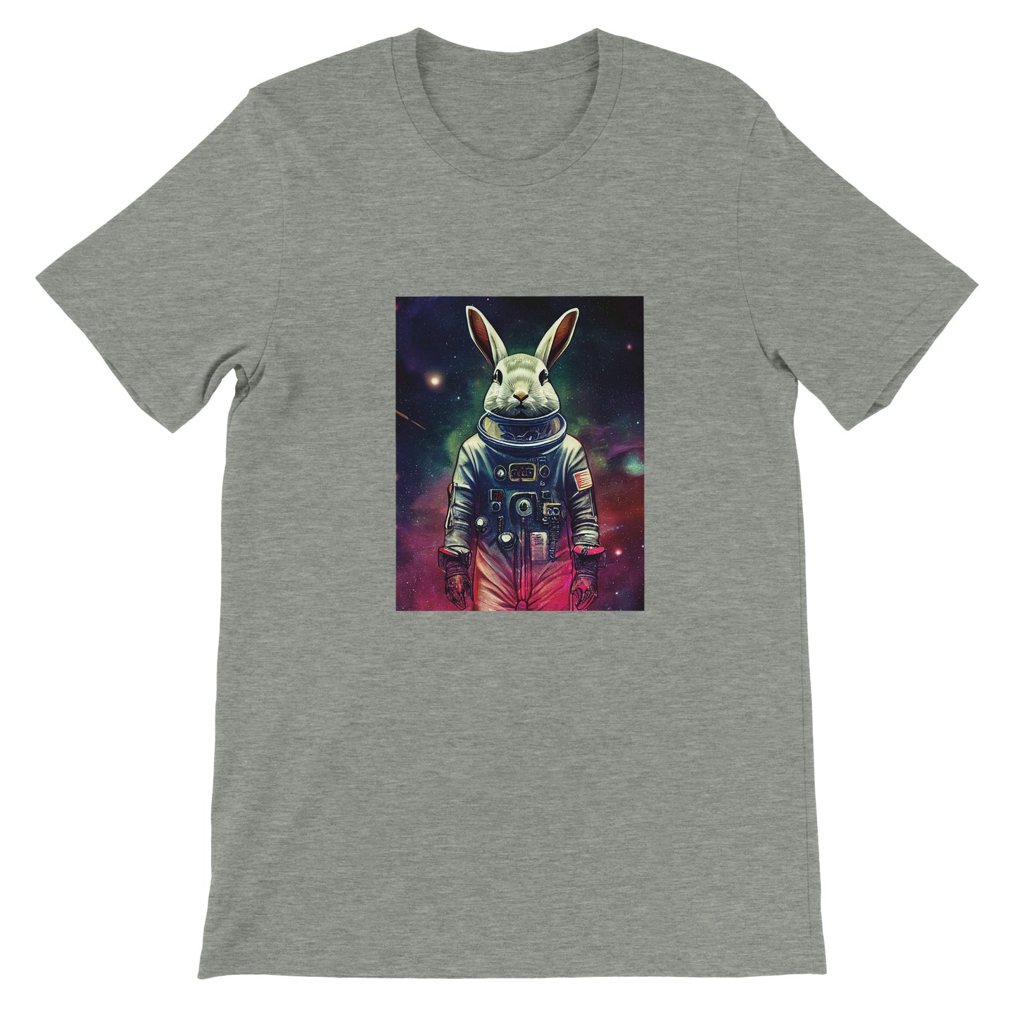 Budget Unisex Crewneck T-shirt/Rabbit-Astronaut