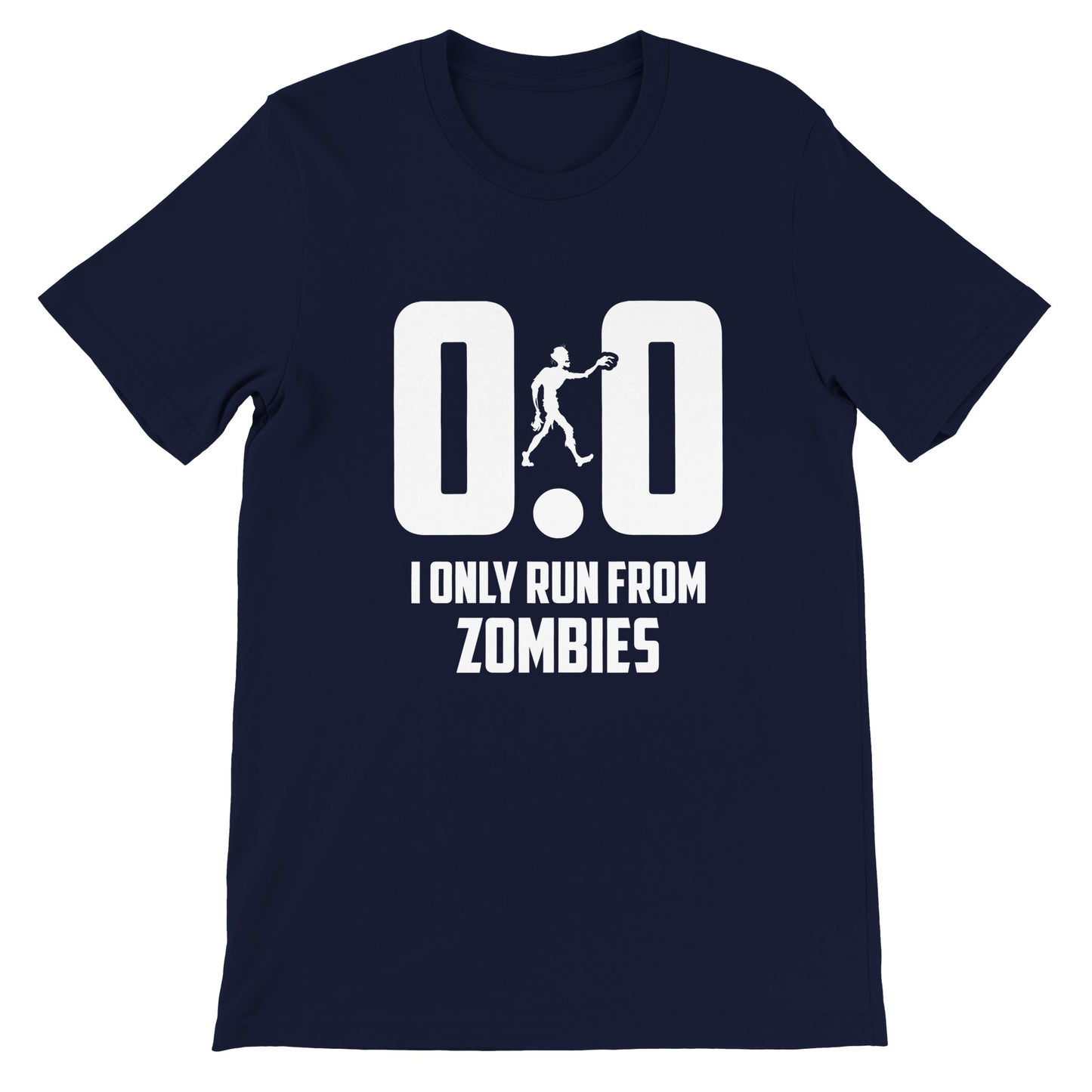 Budget Unisex Crewneck T-shirt/Only-Run-From-Zombies