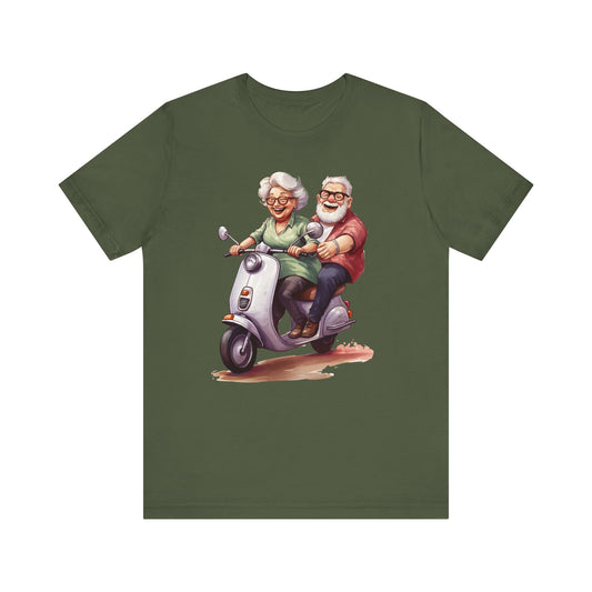 Budget Unisex Crewneck T-Shirt/Großeltern-Vespa