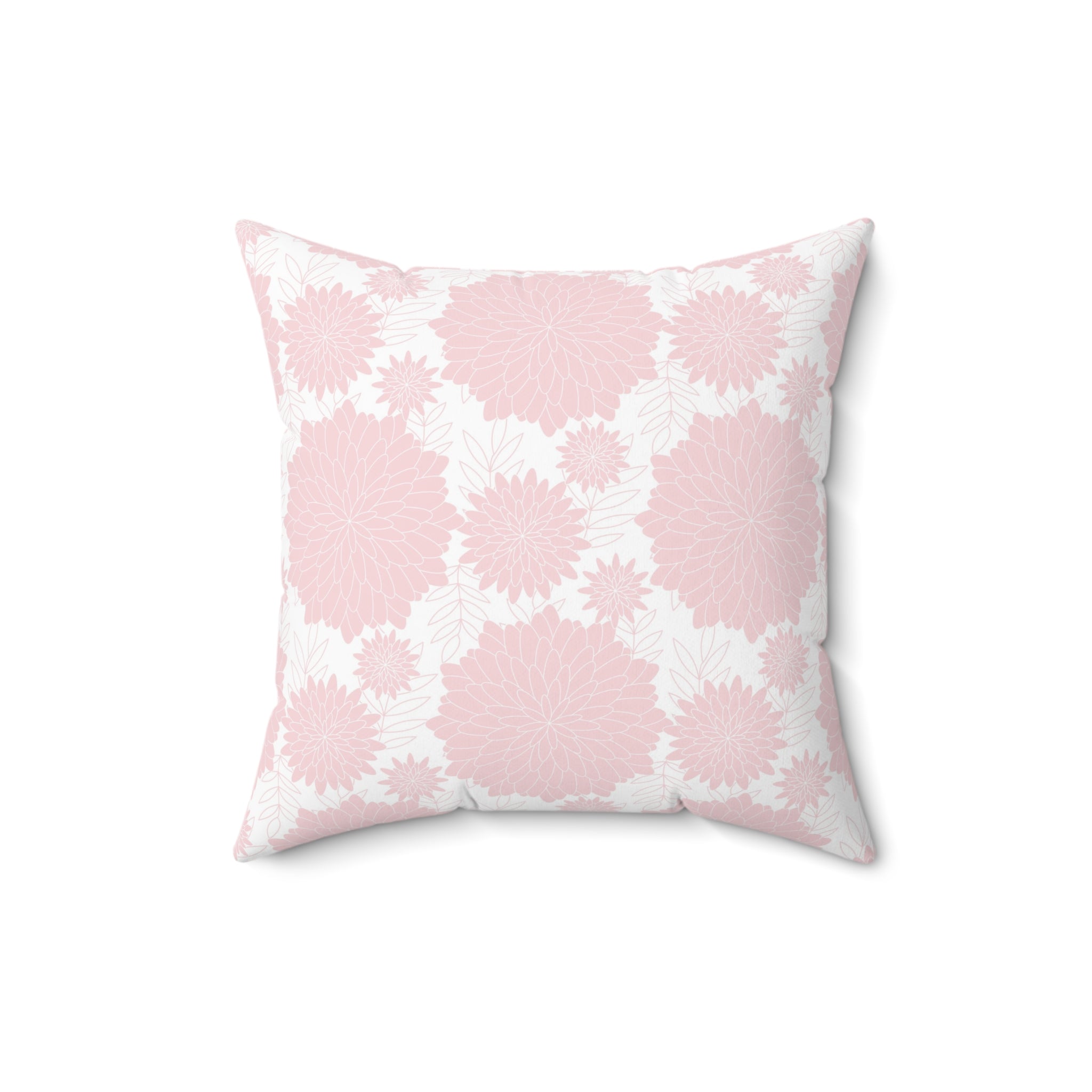 Valentine Pink Pattern/Spun Polyester Square Pillow - Enet Images