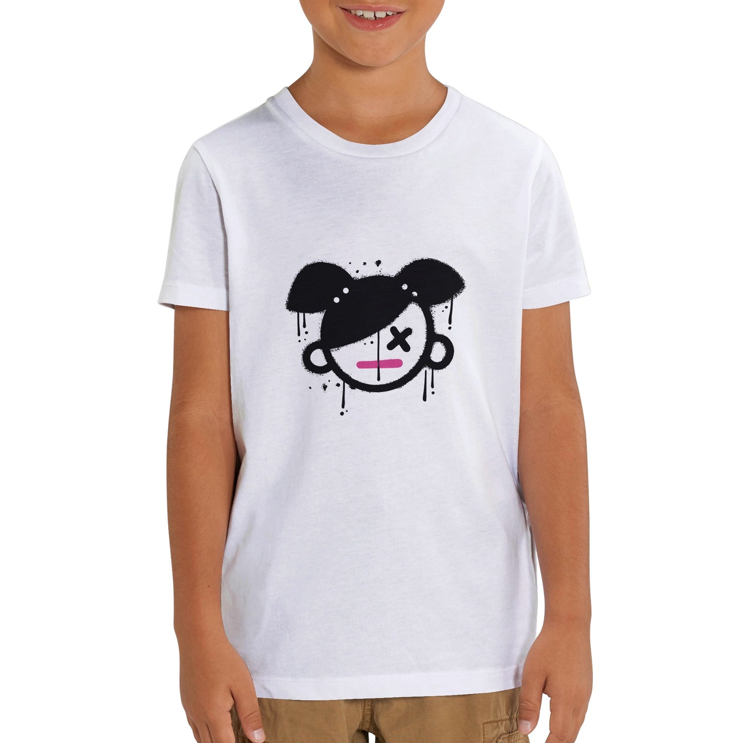 Organic Kids Crewneck T-shirt/Girly
