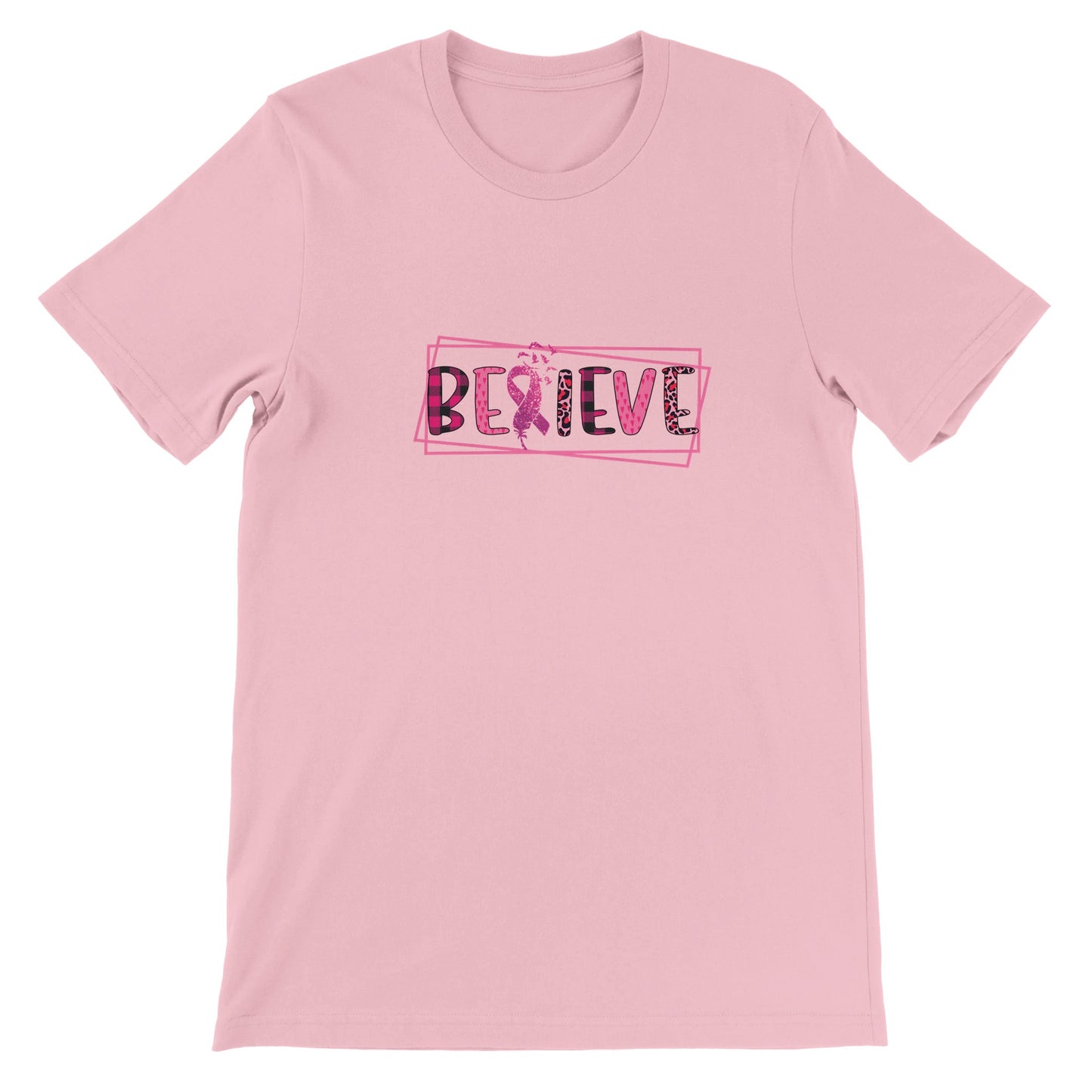 Budget Unisex Crewneck T-shirt/Believe-Cancer-Motivation