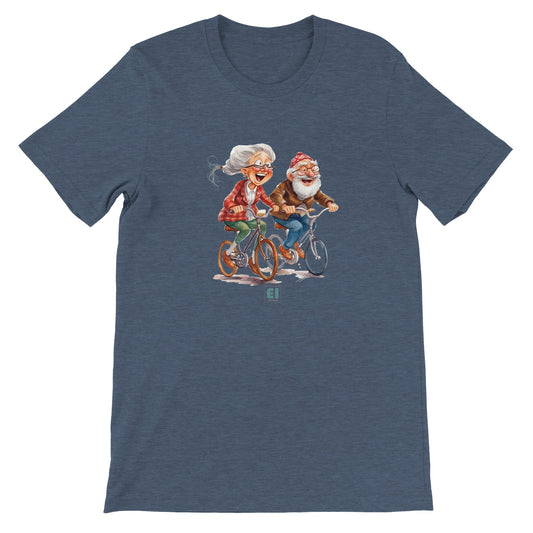Budget Unisex Crewneck T-shirt/Grandparents-Bicycle