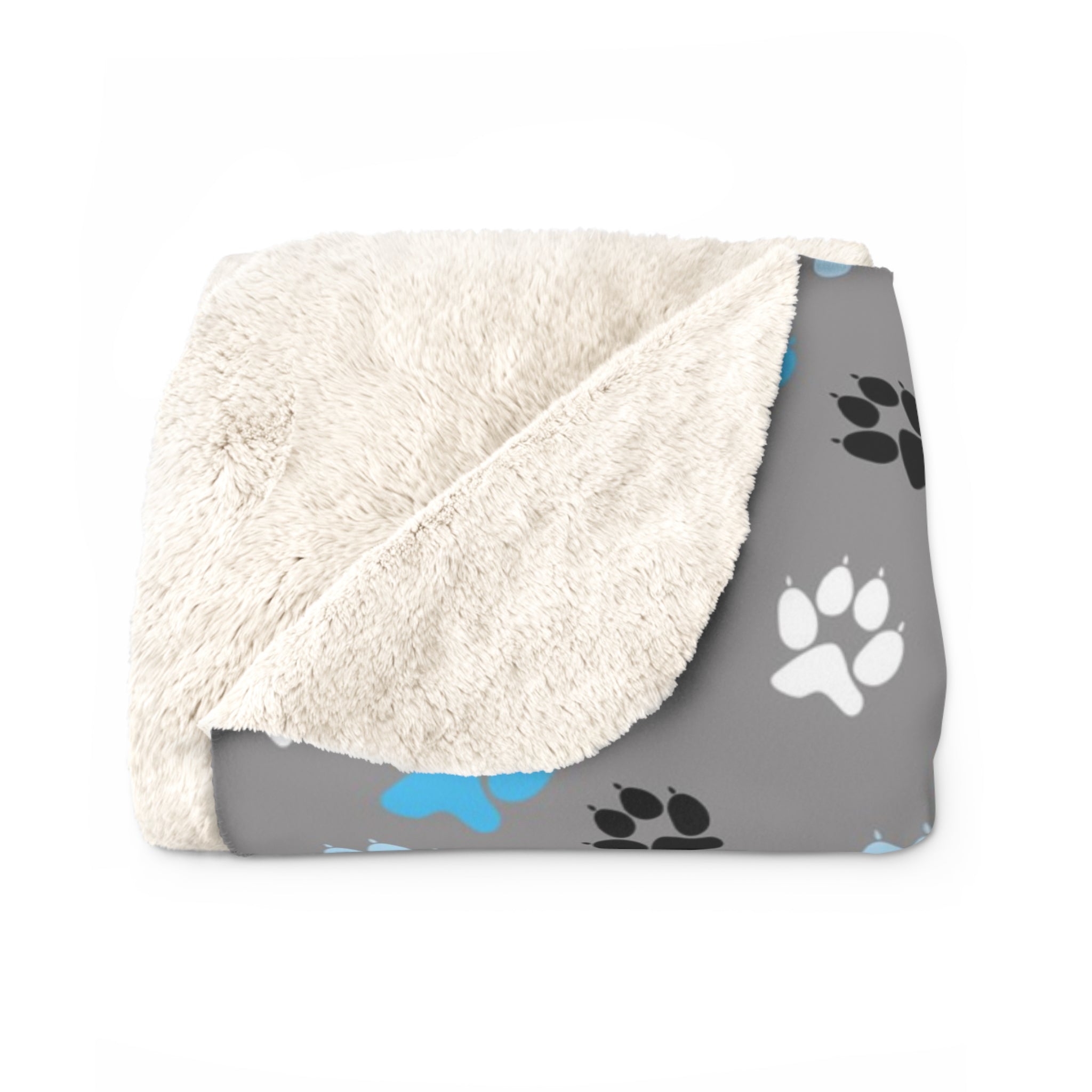 Love Paws/Sherpa Fleece Blanket - Enet Images
