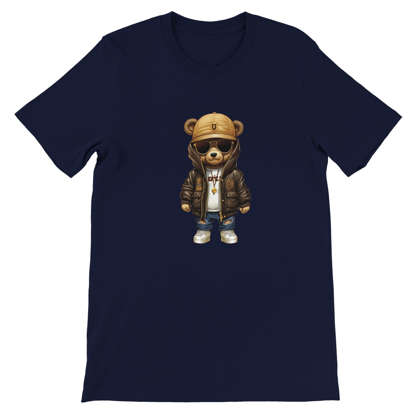 Budget Unisex Crewneck T-shirt/Teddy-Bear-Hip-Hop