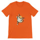 Budget Unisex Crewneck T-shirt/Funny-Cat-Peeking - Enet Images