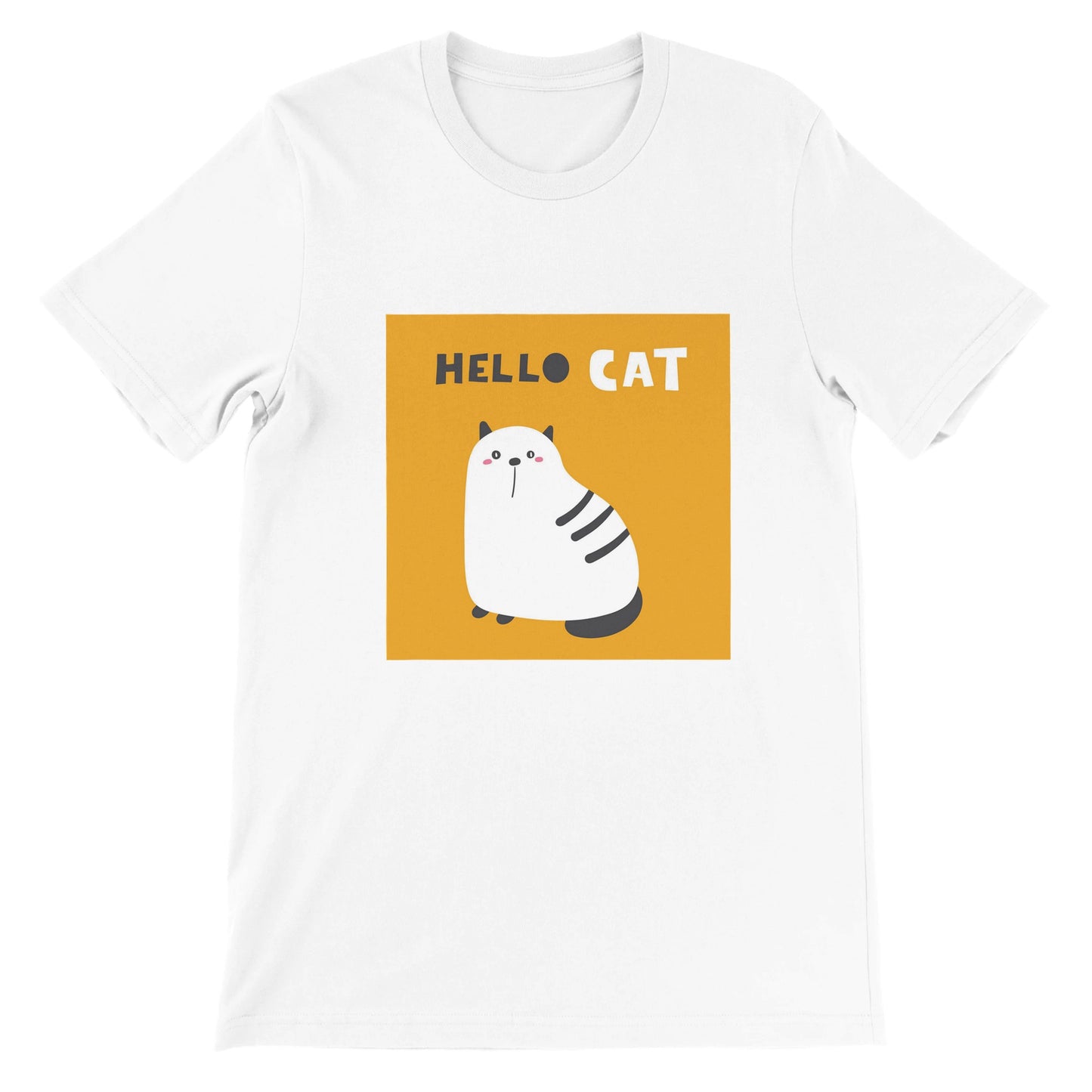 Budget Unisex Crewneck T-shirt/Hello-Cat