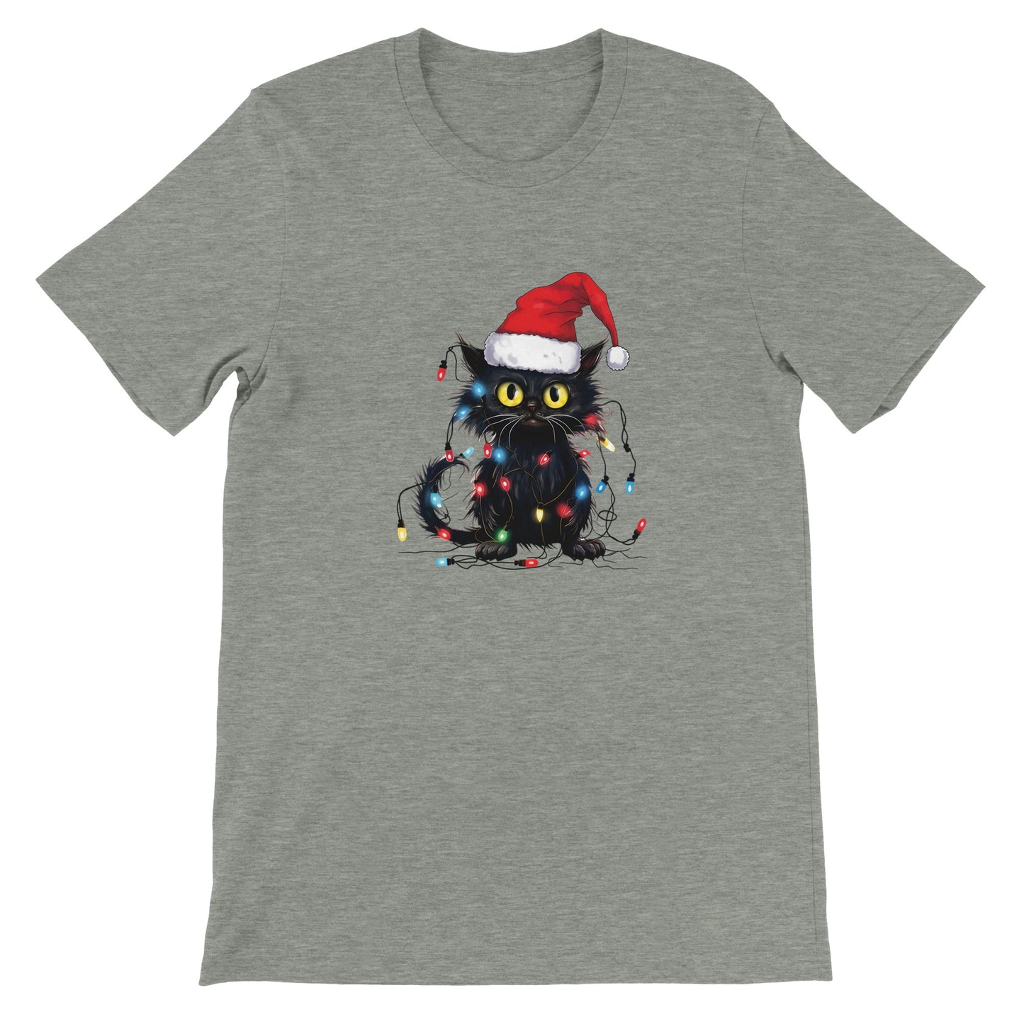 Budget Unisex Crewneck T-shirt/Cat-Fairylights