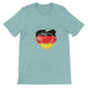 Budget Unisex Crewneck T-shirt/Heart-Vintage-Flag-Germany - Enet Images