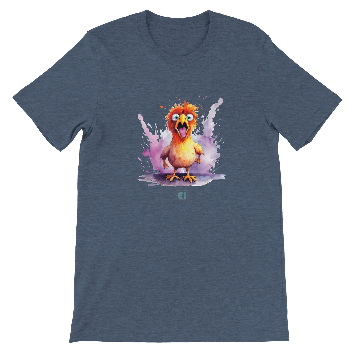 Budget Unisex Crewneck T-shirt/Chicken-Splash