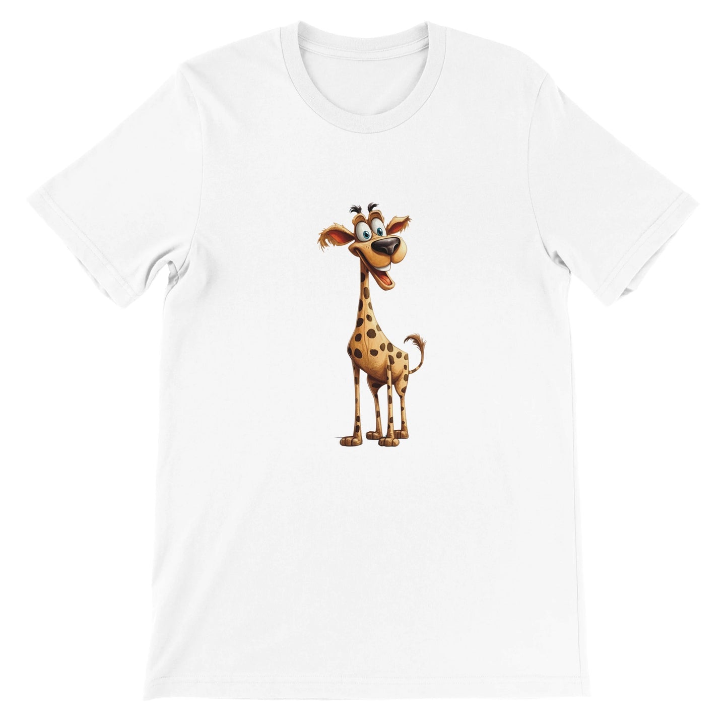 Budget Unisex Crewneck T-shirt/Happy-Giraffe