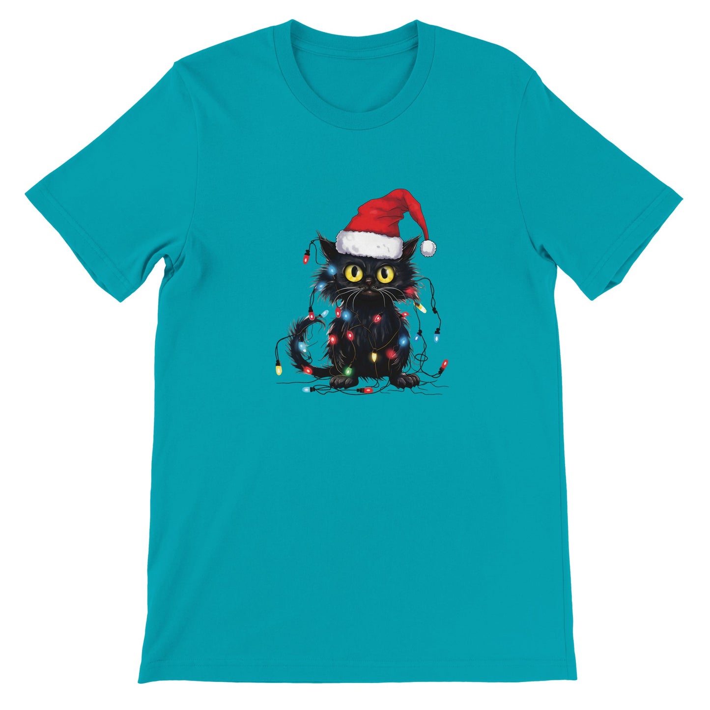 Budget Unisex Crewneck T-shirt/Cat-Fairylights