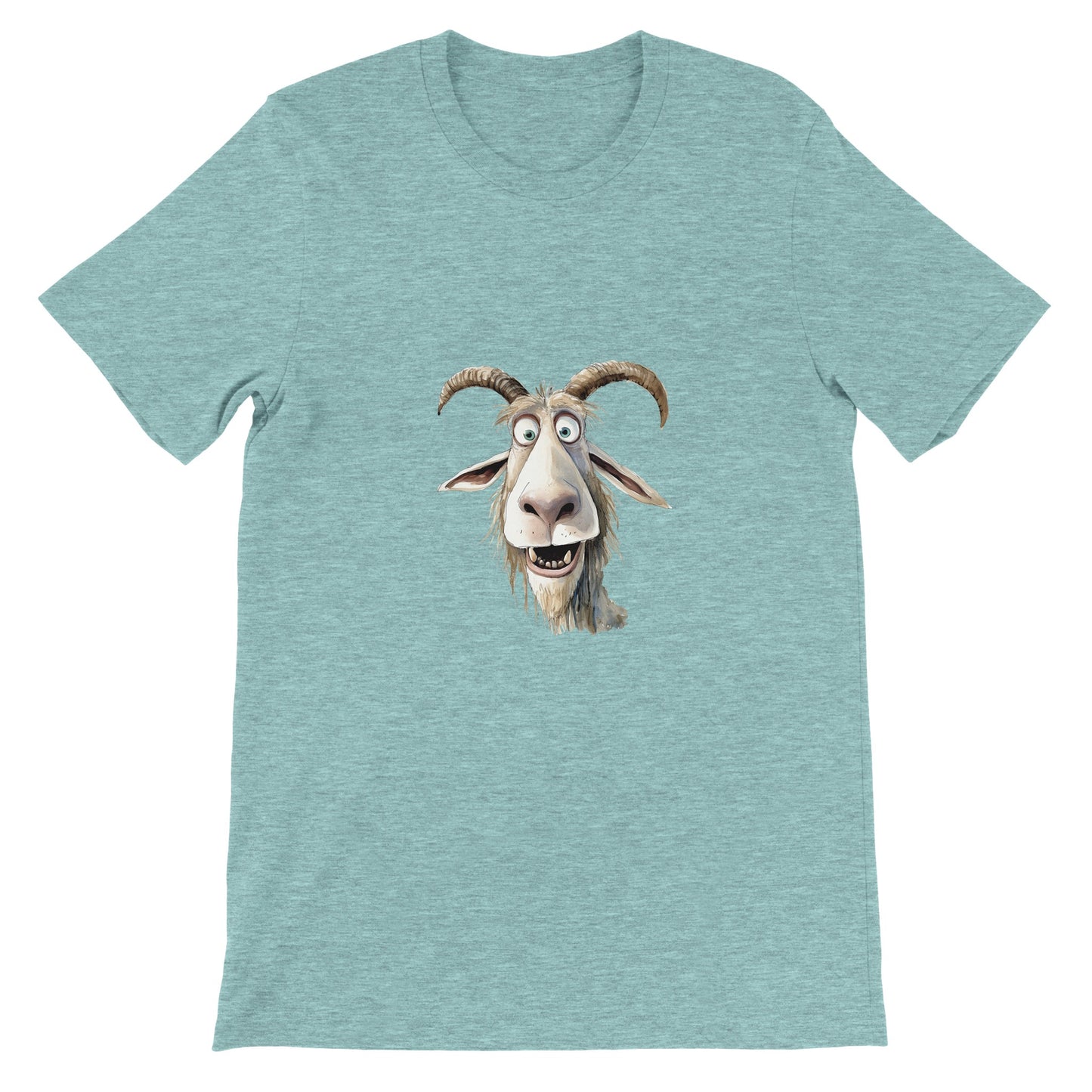 Budget Unisex Crewneck T-shirt/Funny-Goat